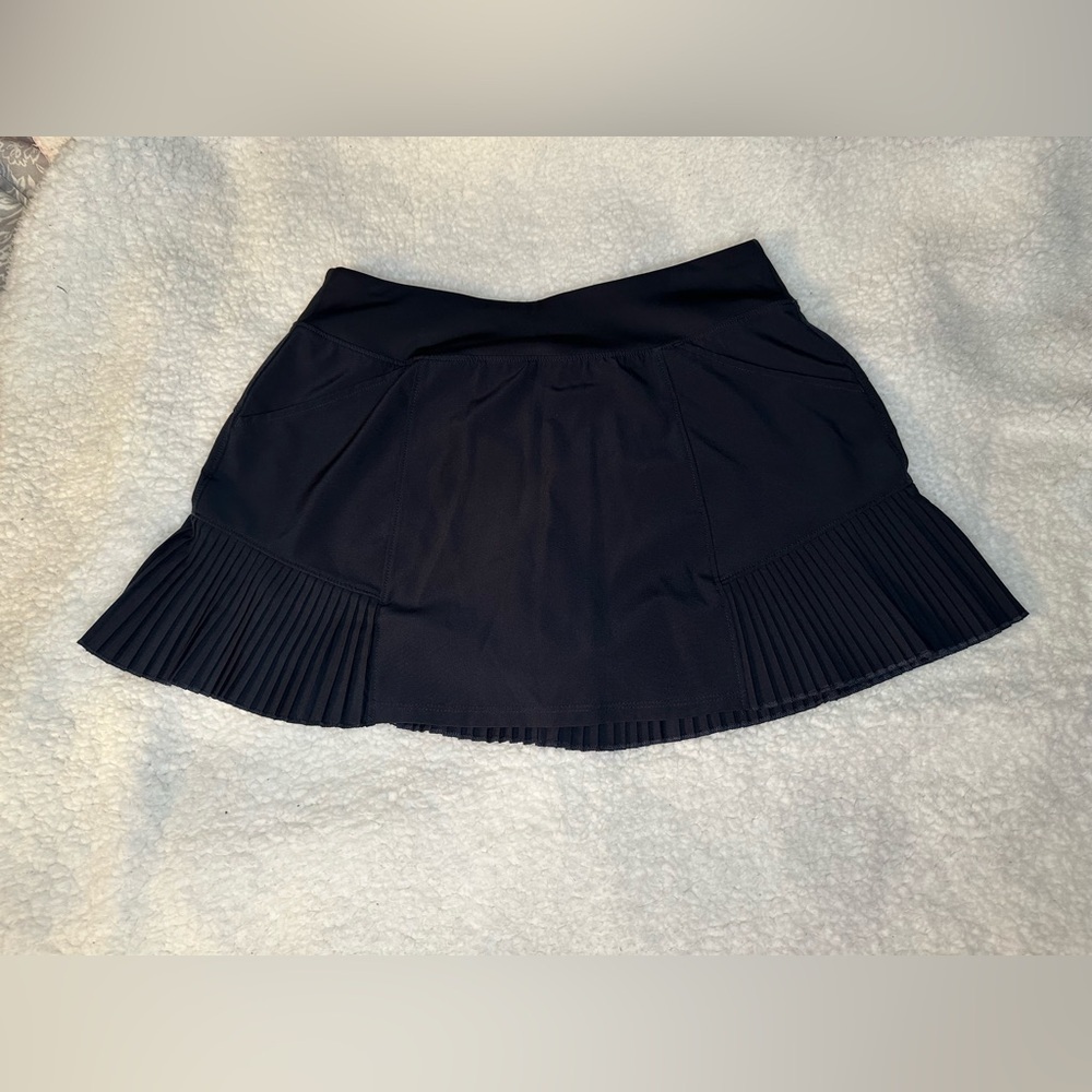 Mondetta Black Pleated Mini Skirt Performance + Luxury Size Small